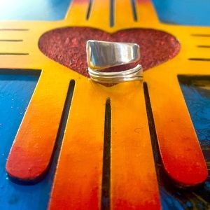 Sterling silver spoon ring